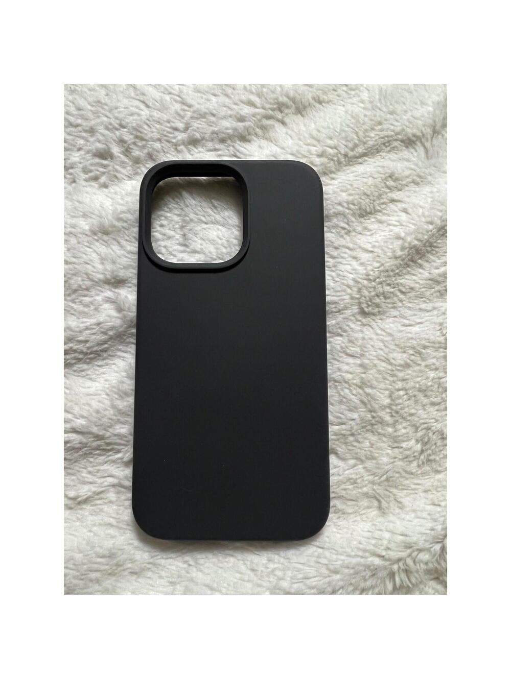 iPhone 13 Pro Max Case Black Liquid Silicone Design in Paris France
